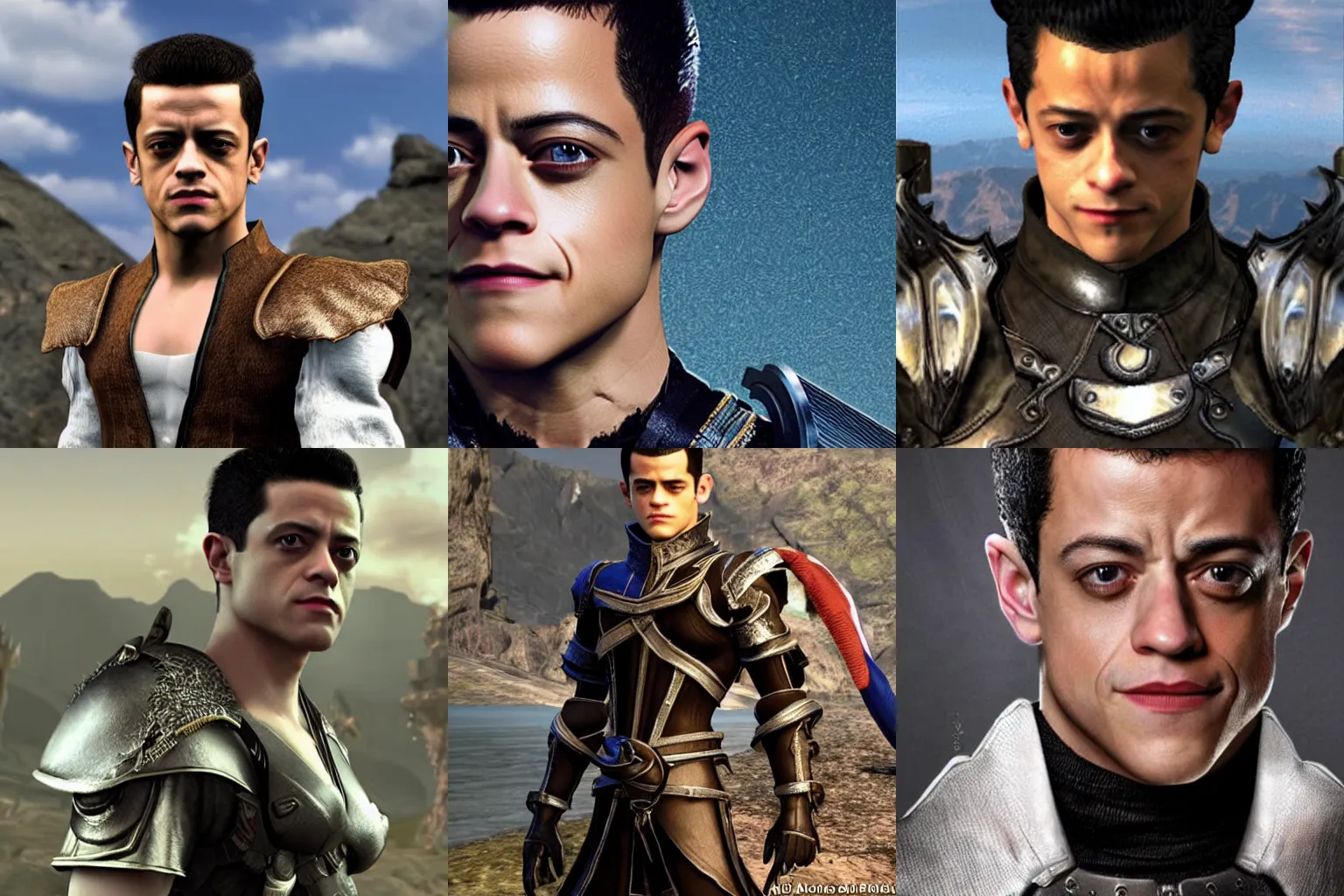 Prompt: Rami Malek as a character in Final Fantasy XIV