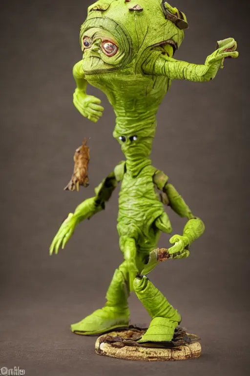 Image similar to mugwump action figure, product photography, vintage, collectible