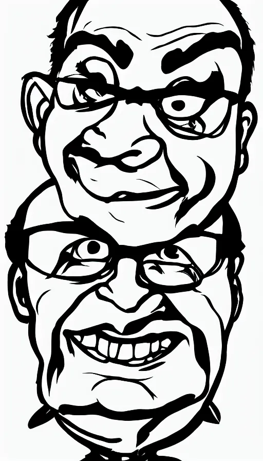 Prompt: Danny DeVito drawn in the style of Cuphead