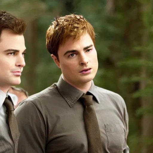 Image similar to A still of Seth MacFarlane as Carlisle Cullen in Twilight (2008), golden eyes