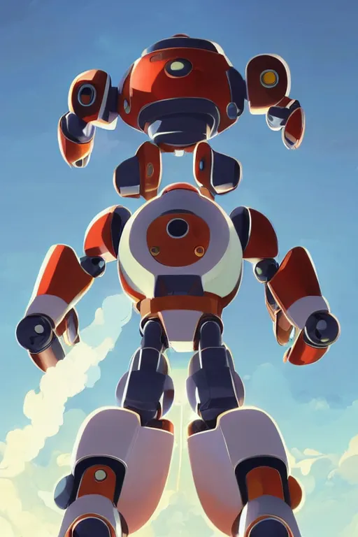 Image similar to metabots medabots medarotto medarot robot minimalist comics, behance hd by jesper ejsing, by rhads, makoto shinkai and lois van baarle, ilya kuvshinov, rossdraws global illumination ray tracing hdr radiating a glowing aura