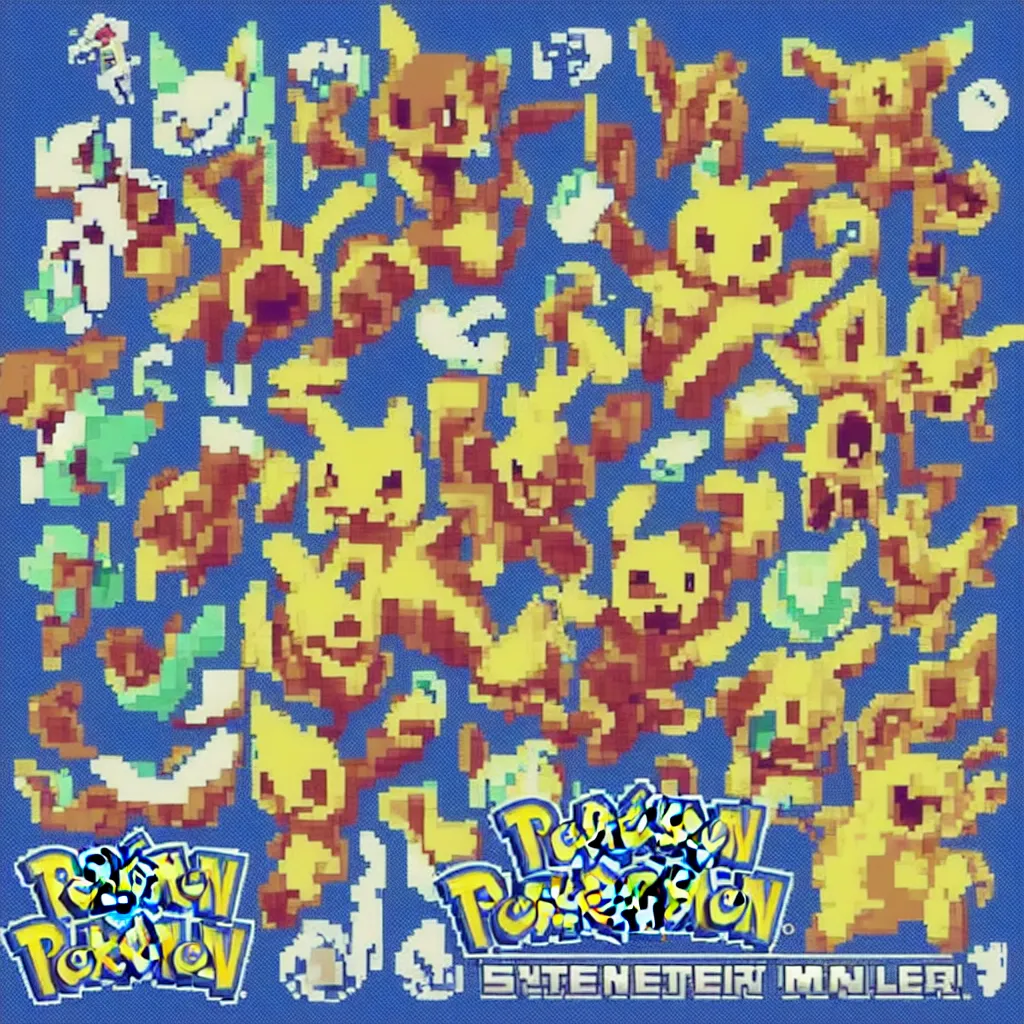 Prompt: pixelated pokemon monster inspired by ragnarok online, 1 2 8 bit, 1 0 0 0 x 1 0 0 0 pixel art, 4 k, super detailed, nintendo game, pixelart, high quality, no blur, sharp geometrical squares, concept pixelart