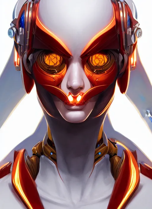 Prompt: portrait of a cyborg phoenix -5 by Artgerm, biomechanical, hyper detailled, trending on artstation