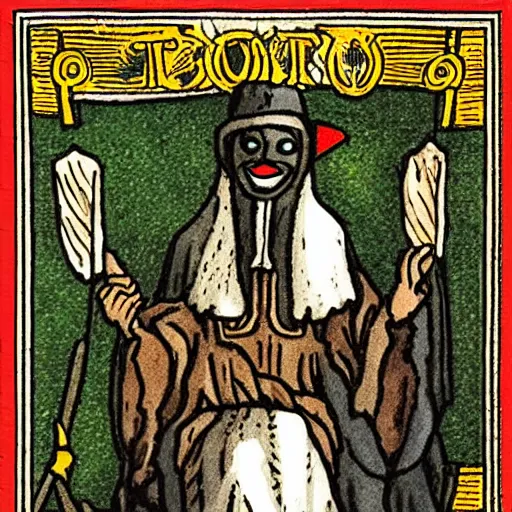 Image similar to anonymous tarot card