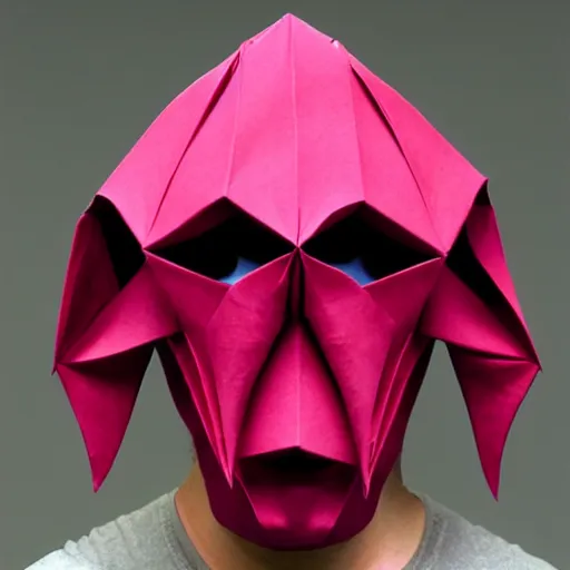 Prompt: illithid origami mask