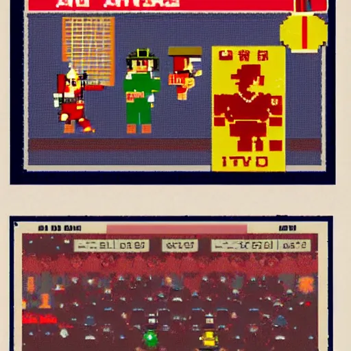 Image similar to USA vs Hong Kong, Atari, video game, gameplay, retro, graphics, 8-bit,
