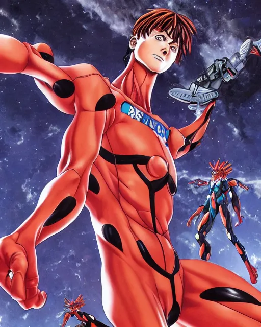 Image similar to evangelion by glenn fabry, 4 k, hyper detailed