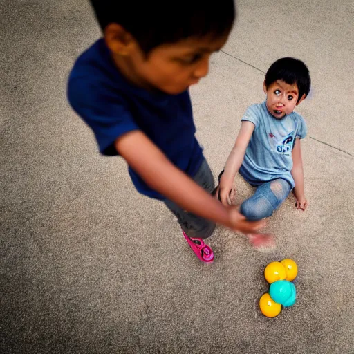 Image similar to child squeezing a child squeezing a rubber ball EOS-1D, f/1.4, ISO 200, 1/160s, 8K, RAW, unedited, symmetrical balance, in-frame
