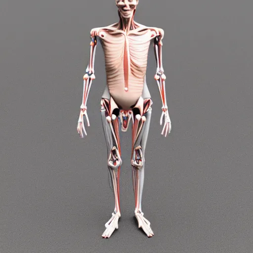 Prompt: anatomical synthetic human, 3 d rtx