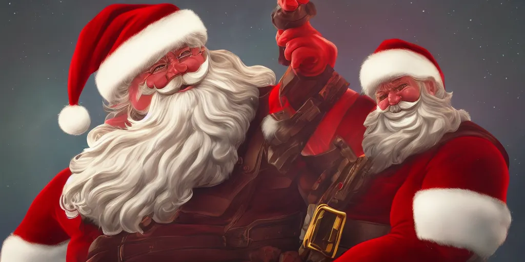 Image similar to Santa Claus is Thanos, hyperdetailed, artstation, cgsociety, 8k