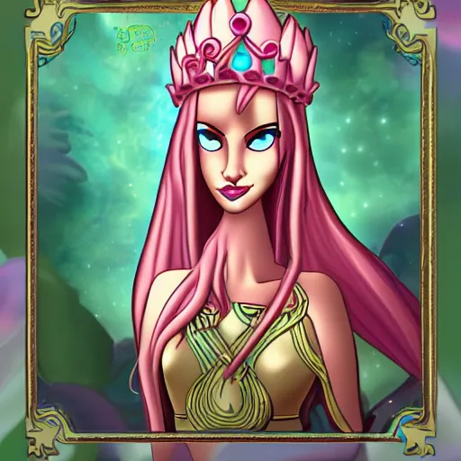 Prompt: Queen Angella of Brightmoon