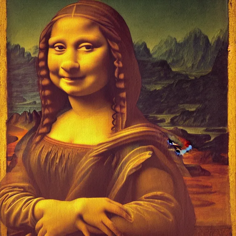 Image similar to Miss Piggy as the Mona Lisa painting by Leonardo da Vinci, medieval art, trending on artstation