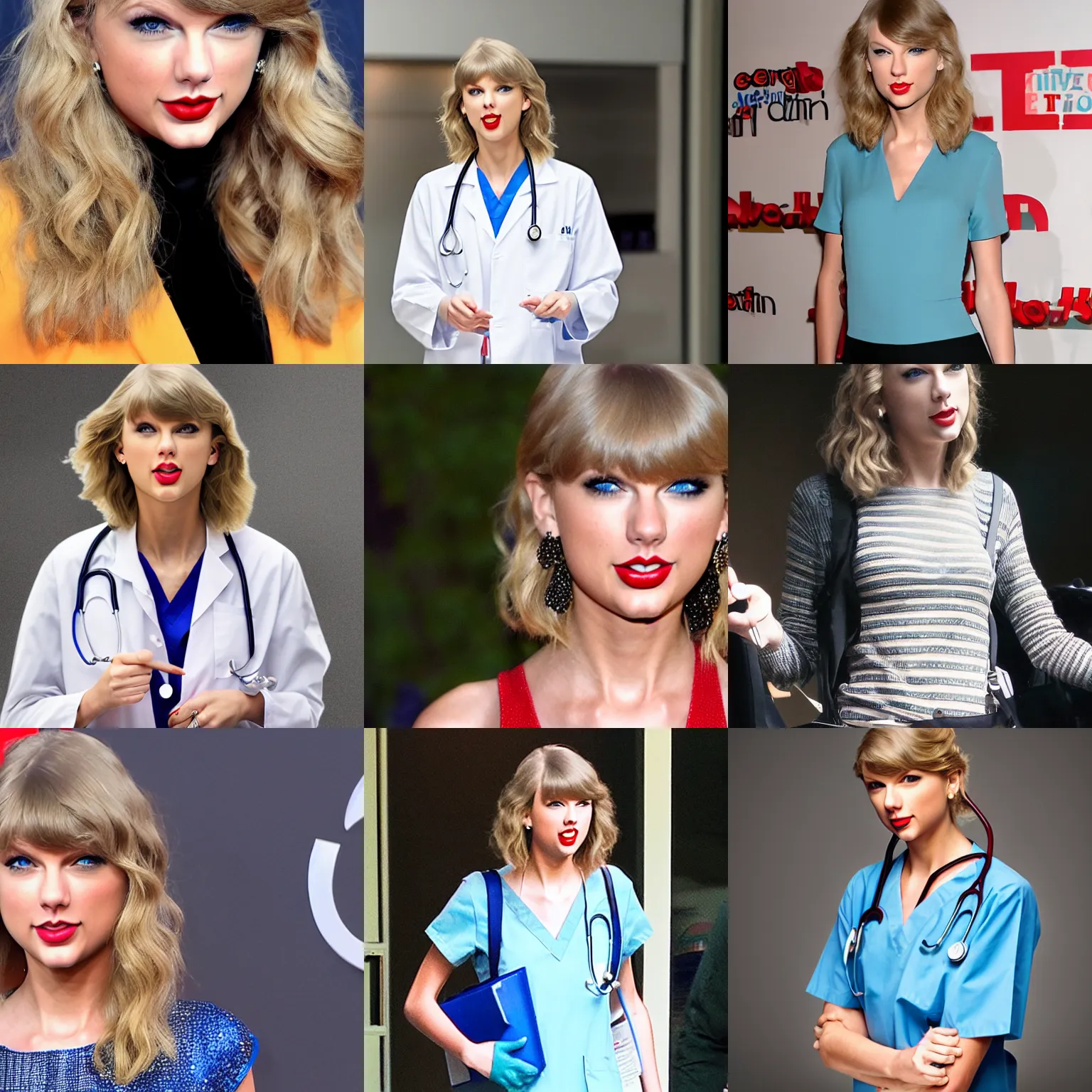 Prompt: Taylor Swift as a medial doctor