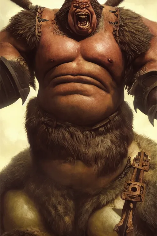 Image similar to upper body portrait of a heavily armoured hulking herculean chiseled john candy as a fantasy barbarian pirate orc ork, sunrays, cinematic lighting, photorealistic, octane render, 8 k, depth of field, 3 d, art by artgerm and greg rutkowski and alphonse mucha and uang guangjian and gil elvgren and sachin ten