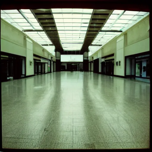 Image similar to empty mall, liminal space, shot on a low quality camera from early 2 0 0 0 s