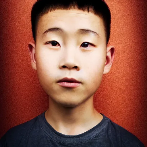 Prompt: a chinese boy, portrait photography, golden ratio, cinematography composition