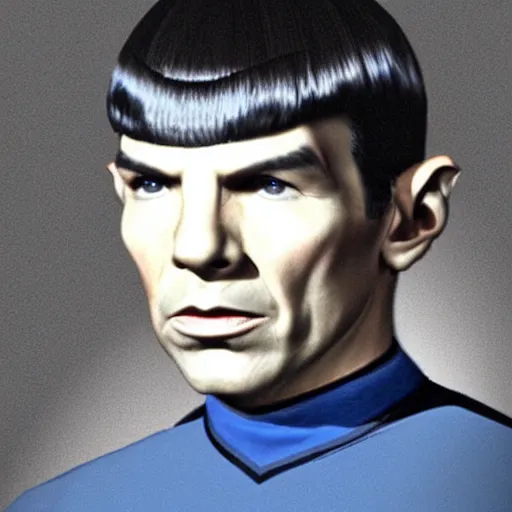 Image similar to a beautiful photo of spock, photorealistic