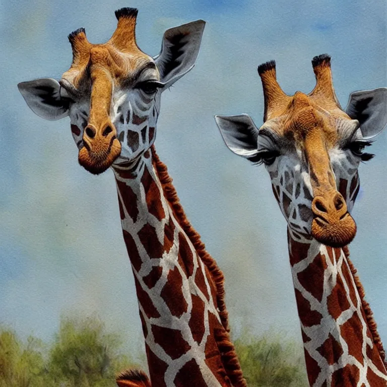 Image similar to art by r / i _ only _ like _ giraffes