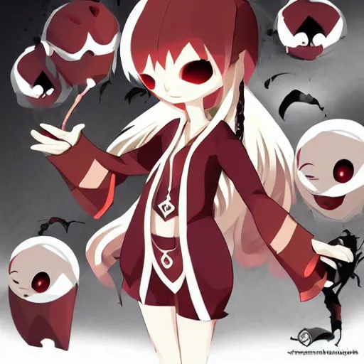 Prompt: vampirewith wakfu style