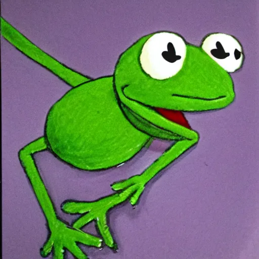 Prompt: kermit the frog