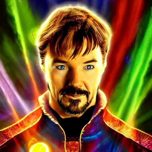 Image similar to shaggy as doctor strange, artstation hall of fame gallery, editors choice, #1 digital painting of all time, most beautiful image ever created, emotionally evocative, greatest art ever made, lifetime achievement magnum opus masterpiece, the most amazing breathtaking image with the deepest message ever painted, a thing of beauty beyond imagination or words