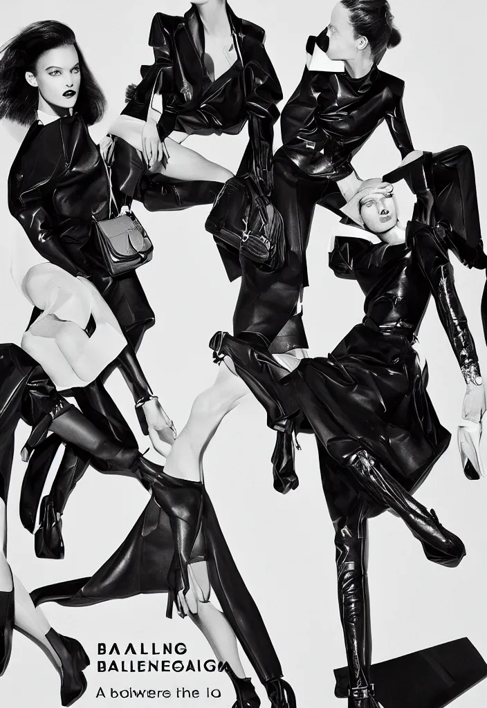 Image similar to Balenciaga advertising campaign poster