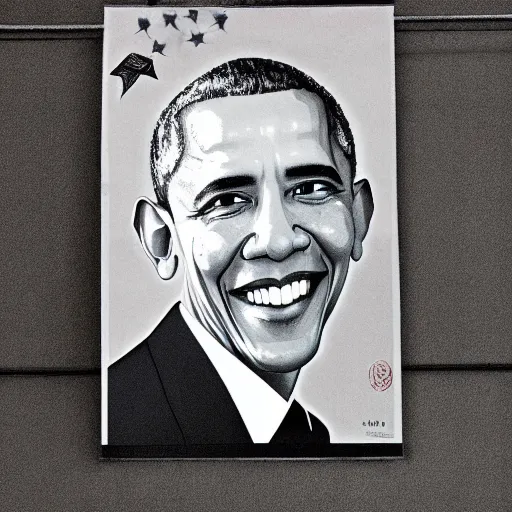 Image similar to barack obama in a chinese propaganda poster