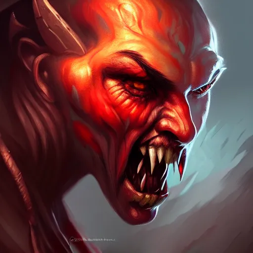 Prompt: Kitava insatiable hunger, path of exile, demon, savage, powerful, artstation, concept art, digital painting, highly detailed, portrait