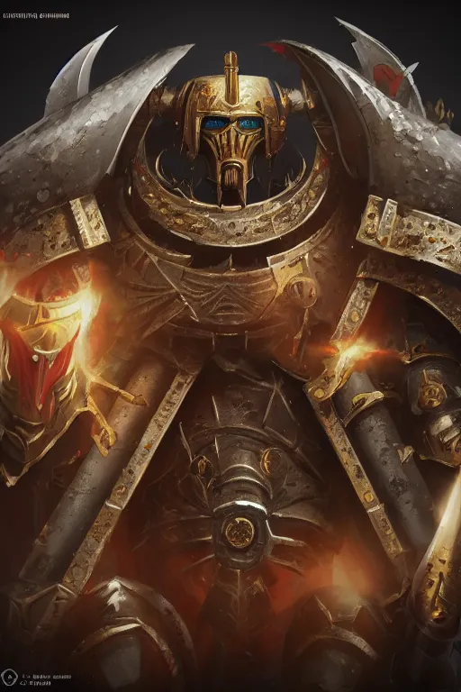 Image similar to queen portrait heros warhammer 4 0 k horus heresy fanart - the primarchs emperor by johannes helgeson animated with vfx concept artist & illustrator global illumination ray tracing hdr fanart arstation zbrush central hardmesh 8 k octane renderer comics stylized