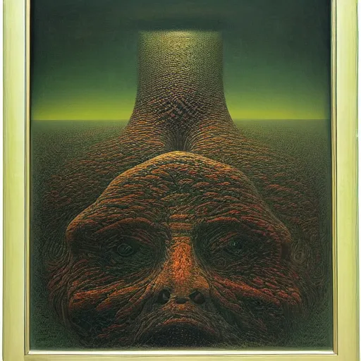 Image similar to the soul of universe by zdzisław beksinski, oil on canvas