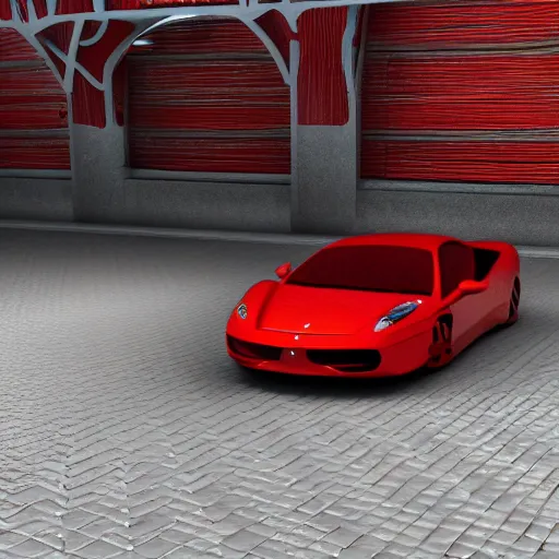 Image similar to Ferrari, 3 model, blender