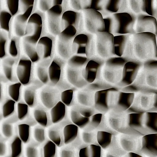 Image similar to closeup of a human eye made but the center is a honeycomb of bubblewrap plastic, hyper detailed 3d render, macro imagery