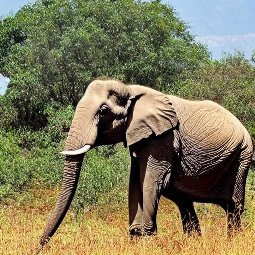 Image similar to elephant riding a bike
