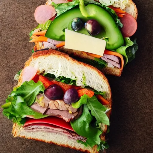 Image similar to how sandwiches grow