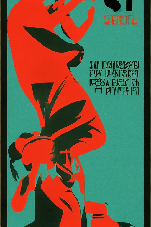 Prompt: sovietwave propaganda poster about the dangers of corn, minimalist, silkscreen, graphic design, russian text