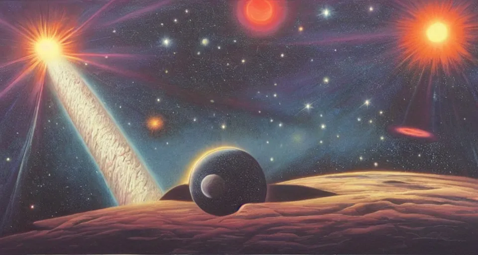 Image similar to the two complementary forces that make up all aspects and phenomena of life, by David A. Hardy