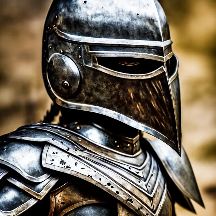 Prompt: photo of a warrior with metal spider themed armour and helmet, highly detailed, 4 k, hdr, smooth, sharp focus, high resolution, award - winning photo