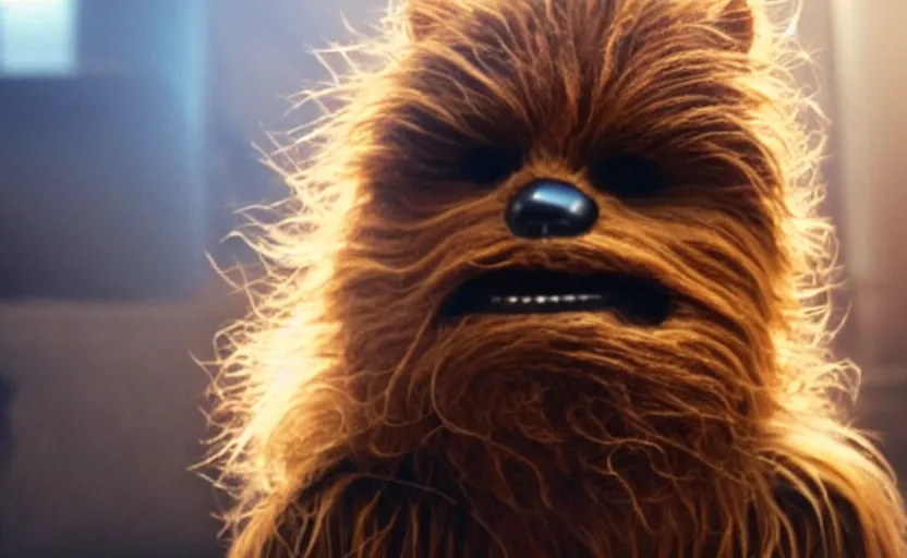 Image similar to hamster as chewbacca, movie still, star wars, cinematic, sharp focus, cinematic grain, cinematic lighting, 8 k