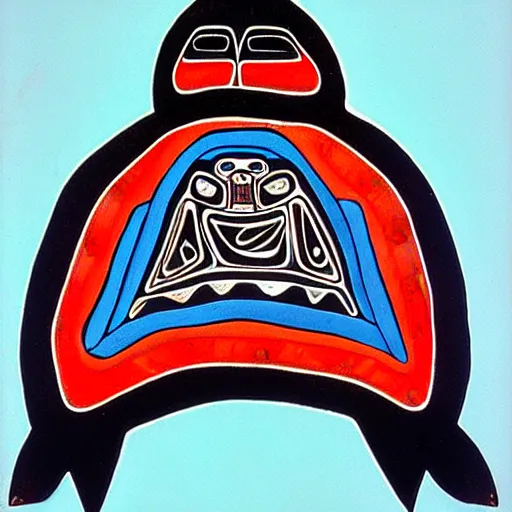 Prompt: turtle. pnwc, pacific northwest coast, haida gwaii, formline, native art, tribal art, haida, clean,