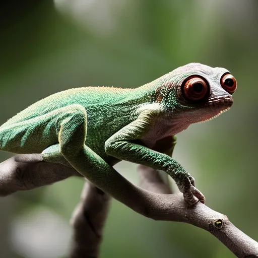 Image similar to tarsier chameleon hybrid