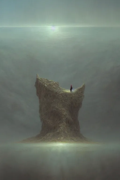 Prompt: the end of all things, concept art, digital painting, hyperrealistic 4 k beksinski, trending on artstation