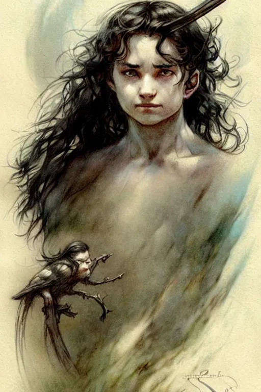 Prompt: (((((1950s lord of the rings . muted colors.))))) by Jean-Baptiste Monge !!!!!!!!!!!!!!!!!!!!!!!!!!!