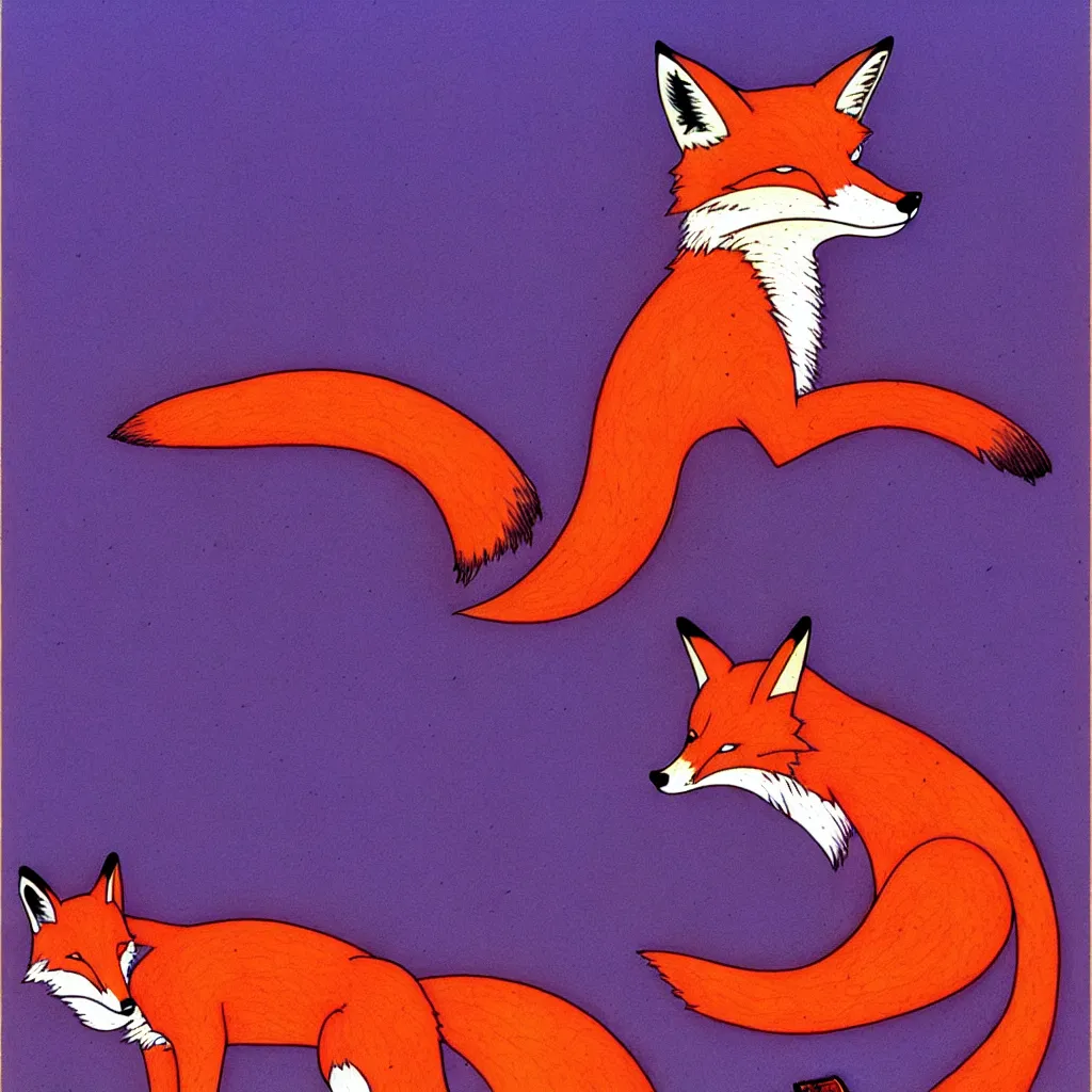 Image similar to fox by moebius