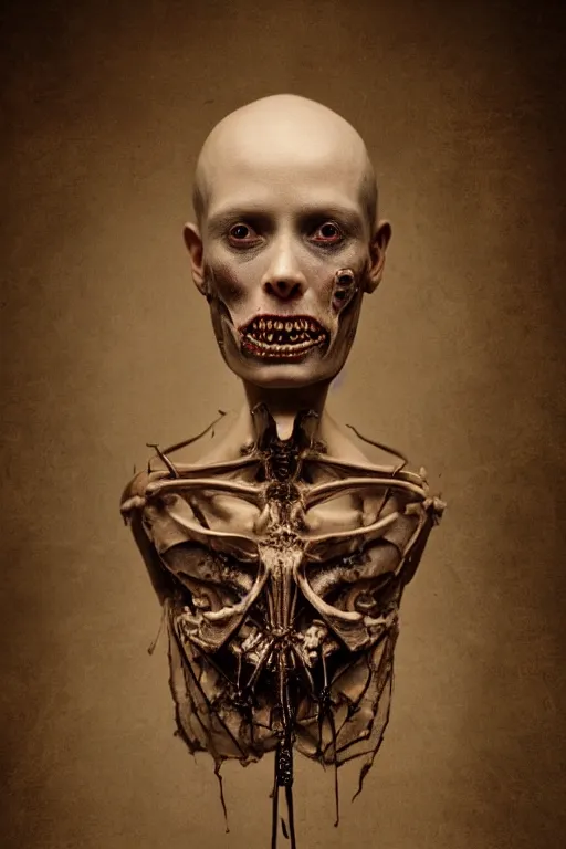 Prompt: Hyper realistic portrait of a God of Death by Emil Melmoth, Studio Lighting, Matte painting, 8k