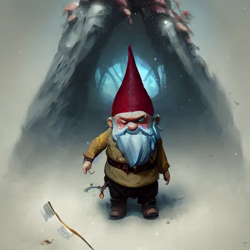 Prompt: gnome illusionist, by greg rutkowski and thomas kinkade, digital art, realistic painting, fantasy, dnd, character design, trending on artstation