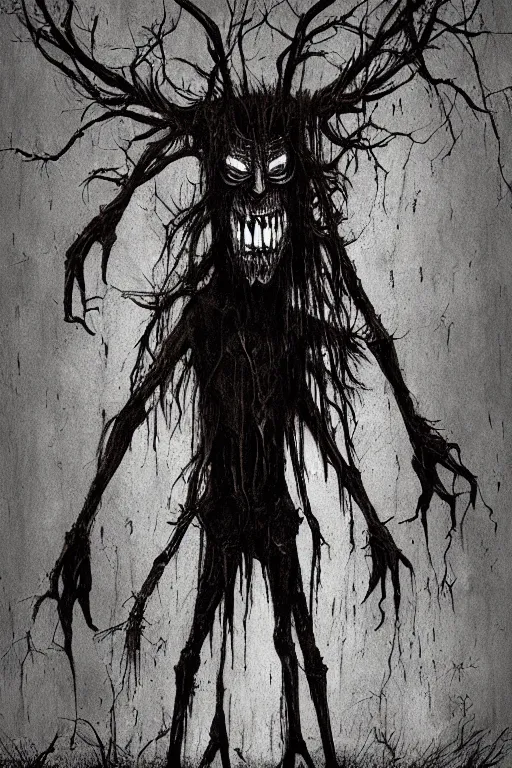 Image similar to mad wendigo artwork by ben templesmith