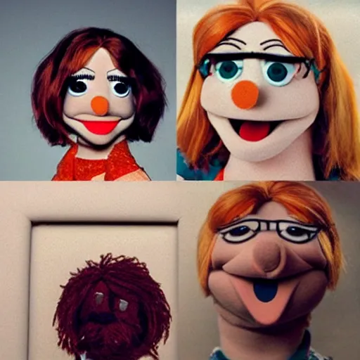 Image similar to constructivism average emma stone as a muppet