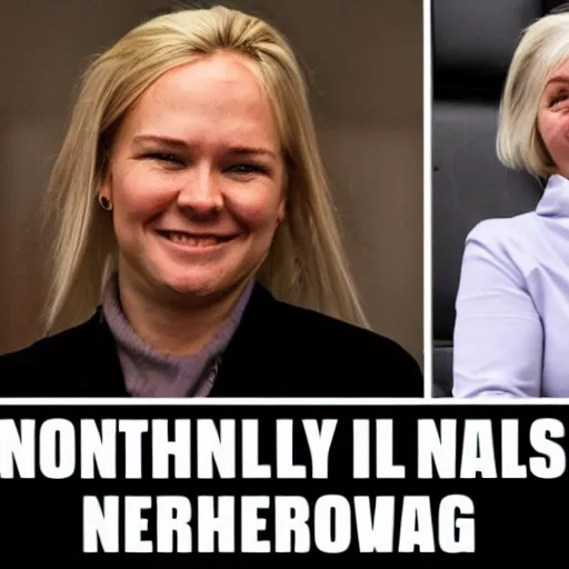Prompt: a funny meme about norwegian politics