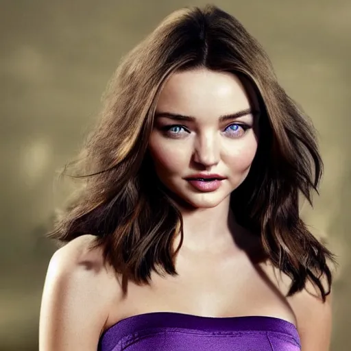 Image similar to Miranda Kerr with long purple hair and sword in call of duty warzone 4k, high detail, high-resolution photograph, professional photography, ultra-detail