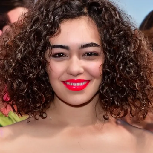 Image similar to man, low - cut curly haircut, nose a little big, broad shoulders, full mouth with pink lips, thick eyebrows, brown eyes, low lighting